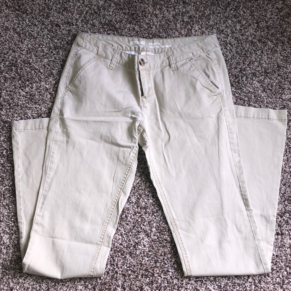 Mossimo Slim Bootcut Kakis (Size-9)